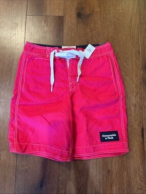 Abercrombie & Fitch Kids Bright Pink Swim Shorts